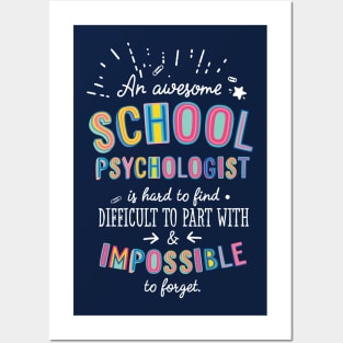 An awesome School Psychologist Gift Idea - Impossible to Forget Quote Posters and Art